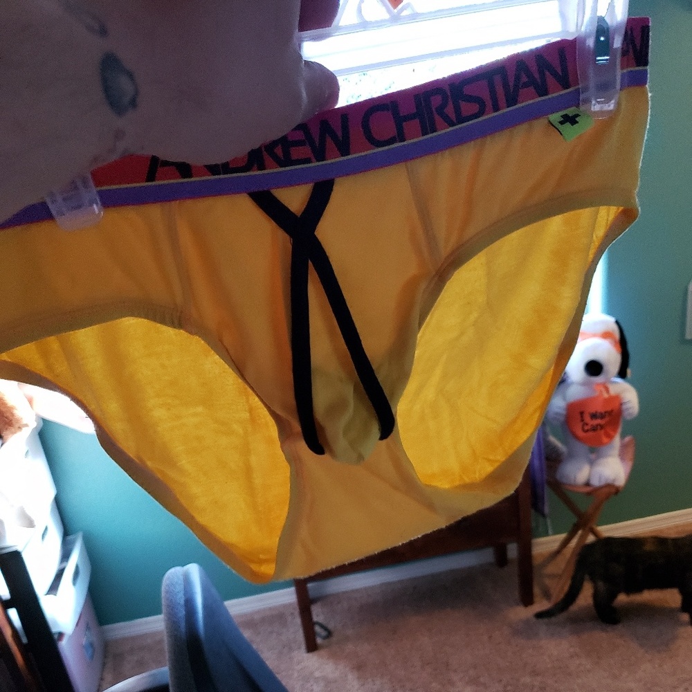 Andrew Christian yellow briefs